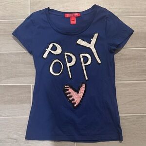 Coach Women’s Navy Tee with Graphic Design